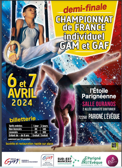 Demi-finale championnat de France individuel GAM-GAF