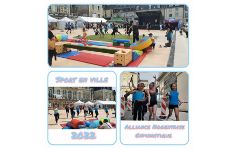 L'Alliance Nogentaise était présente lors de la première édition de sport en ville à Nogent le Rotrou